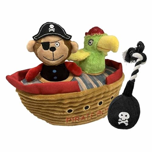 Croci Interaktives Plüschspiel für Hunde Hide&Seek Pirate | Intelligentes Hundespielzeug Croci Interaktives Plüschspiel für Hunde Hide&Seek Pirate | Intelligentes Hundespielzeug von Croci