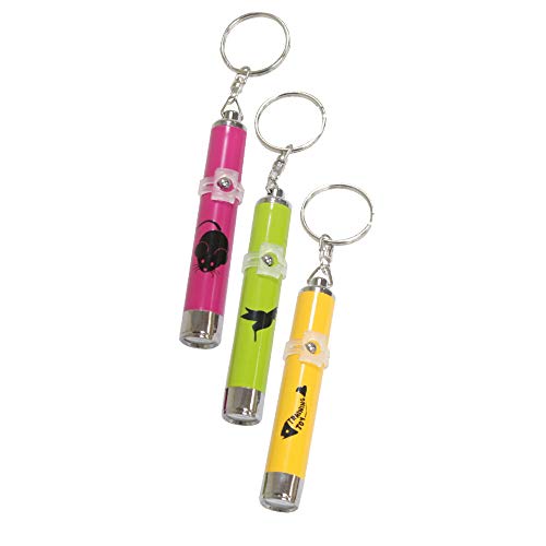 Croci Led Pointer - Mini-Lichtprojektor, LED-Spielzeug für Katzen, Farblich Sortiert, 1 Stück, Mehrfarbig Croci Led Pointer - Mini-Lichtprojektor, LED-Spielzeug für Katzen, Farblich Sortiert, 1 Stück, Mehrfarbig von Croci