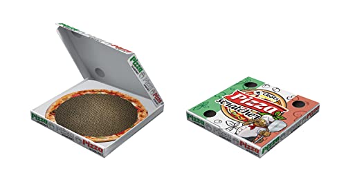 Croci Love Pizza - Kratzbaum aus Pappe für ausgewachsene Katzen, 2 wendbare Schichten, rutschfeste Füße, inklusive Katzenminzenbeutel, in Form Einer Pizzaschachtel, 40x40x6,5 cm Croci Love Pizza - Kratzbaum aus Pappe für ausgewachsene Katzen, 2 wendbare Schichten, rutschfeste Füße, inklusive Katzenminzenbeutel, in Form Einer Pizzaschachtel, 40x40x6,5 cm von Croci