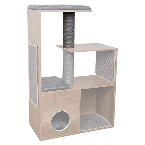 Croci Mehrstöckiger Katzenbaum, Kletterstruktur, Haustier-Aktivitäts-Struktur, Innenbereich, Katze, 35 cm x 35 cm x 35 cm Croci Mehrstöckiger Katzenbaum, Kletterstruktur, Haustier-Aktivitäts-Struktur, Innenbereich, Katze, 35 cm x 35 cm x 35 cm von Croci