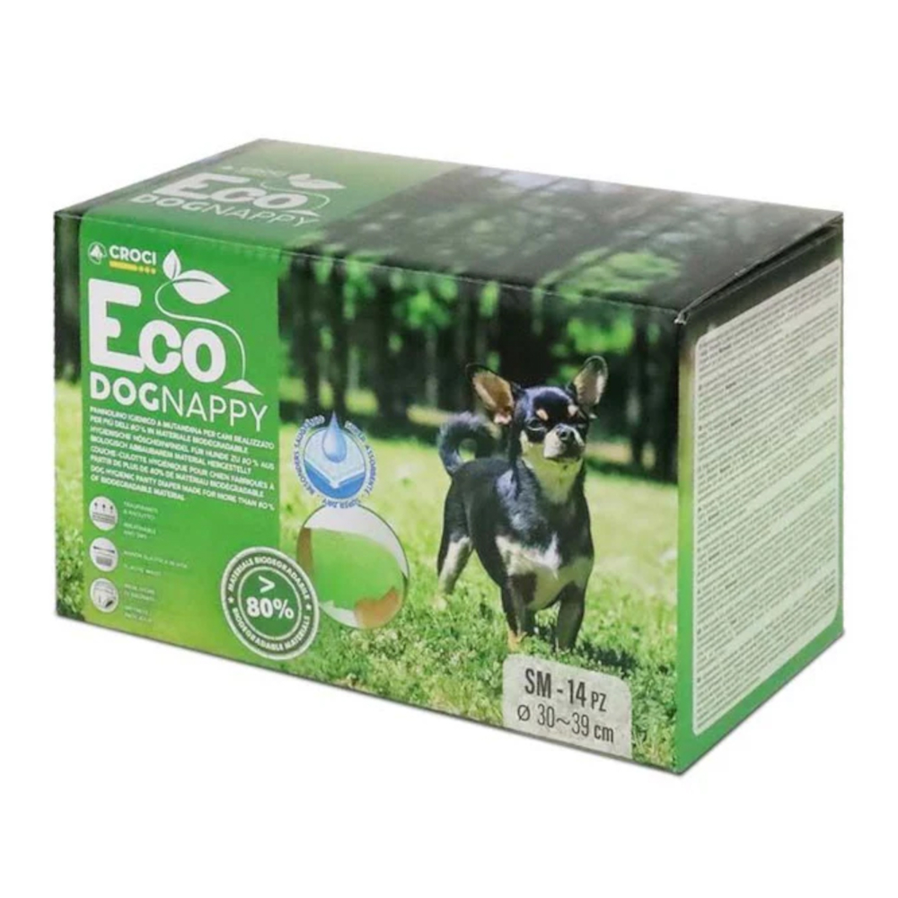 Croci Nappy Eco Hundewindeln - Gr. S: 30 - 39 cm, 14 Stück Croci Nappy Eco Hundewindeln - Gr. S: 30 - 39 cm, 14 Stück von Croci