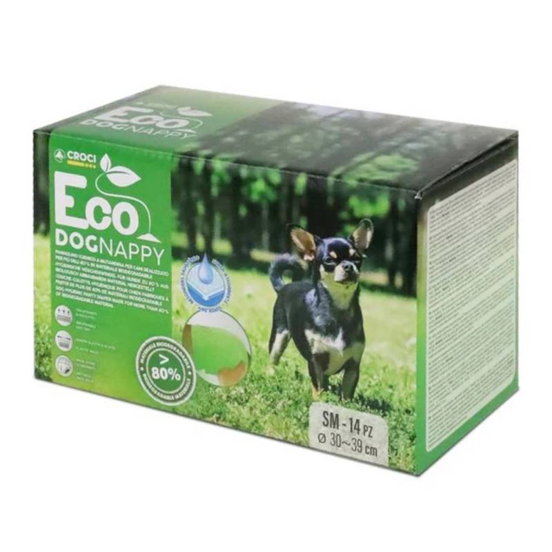 Croci Nappy Eco Hundewindeln - Gr. S: 30 - 39 cm, 14 Stück von Croci