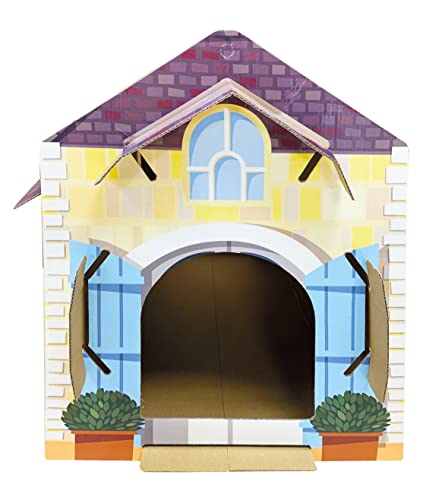 Croci Provence House – Kratzhaus für Katzen aus recyceltem Karton, geschlossene Box mit kratzbarem Innenraum, einfach zu montieren – 55 x 35 x 53 cm Croci Provence House – Kratzhaus für Katzen aus recyceltem Karton, geschlossene Box mit kratzbarem Innenraum, einfach zu montieren – 55 x 35 x 53 cm von Croci