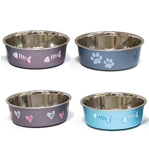 Croci Roxy Schüssel aus satiniertem Stahl, 450 ml x 14 cm Croci Roxy Schüssel aus satiniertem Stahl, 450 ml x 14 cm von Croci