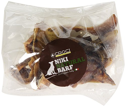 Croci Niki Natural Barf - Schweineohrenschnitzel, natürlicher Snack für Hunde, ideal für die Barf-Diät, 200g von Croci