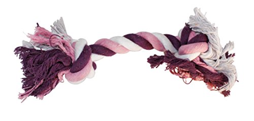 Croci Seil mit 2 Knoten, Rosa/Violett, L / 30 cm von Croci