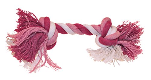Croci Seil mit 2 Schleifen, für Hunde, Rosa, S/15 cm von Croci