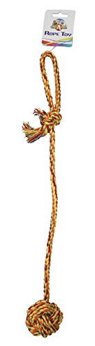 Croci Seil mit Ball für Hunde, 55,8 cm, 116 g, Durchmesser 8 cm von Croci