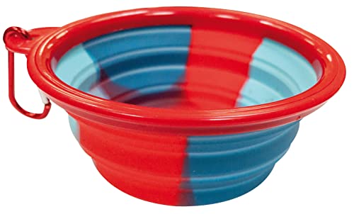 Croci Silikon-Hundenapf für Reisen, hygienischer, langlebiger Futter- und Wasserbehälter mit Karabiner, 350 ml Croci Silikon-Hundenapf für Reisen, hygienischer, langlebiger Futter- und Wasserbehälter mit Karabiner, 350 ml von Croci