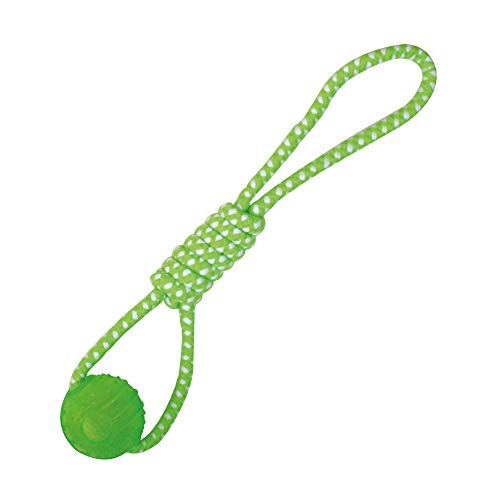 Croci Sprengball mit TPR-Seilspielzeug, 41 x 6 cm, Grün von Croci