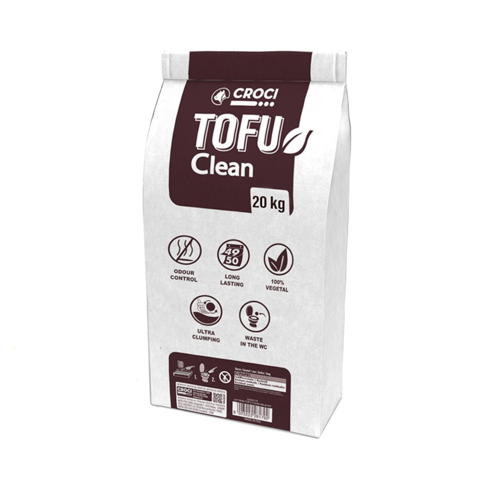 Croci Tofu Clean Katzenstreu - 45 l (20 kg) von Croci