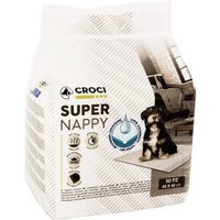 Croci Welpenunterlagen Super Nappy - L 60 x B 40 cm, 2 x 50 Stück von Croci