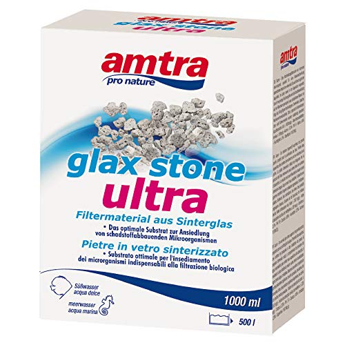 Amtra Croci Glax Stone Ultra Material Bio Filtermaterial für Aquarium, 1000 ml von Amtra
