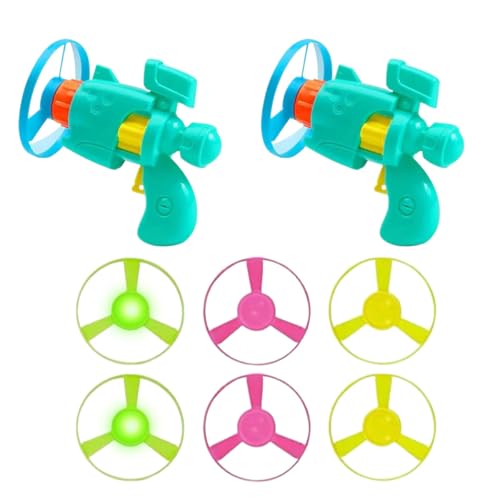 Flying Disc Launcher Katzenspielzeug | Beleuchtete fliegende Scheibe Katzenwerfer Set | Interaktive fliegende Scheibe Katze Apportierspielzeug | Fliegende Untertassen Kätzchen Hundespielzeug für Flying Disc Launcher Katzenspielzeug | Beleuchtete fliegende Scheibe Katzenwerfer Set | Interaktive fliegende Scheibe Katze Apportierspielzeug | Fliegende Untertassen Kätzchen Hundespielzeug für von Croovepi