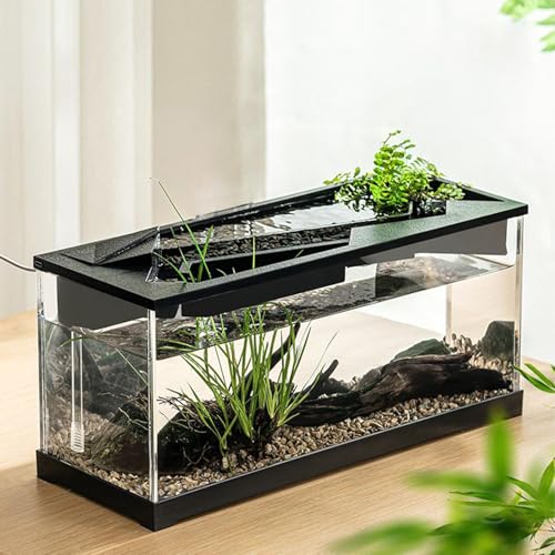 Kleines Aquarium, Acryl, transparentes Schreibtisch-Aquarium mit Filter und Luftpumpe, rechteckiges Aquarium, leises Starter-Set für Tischplatte, Wohnzimmer, Studio, Zuhause Kleines Aquarium, Acryl, transparentes Schreibtisch-Aquarium mit Filter und Luftpumpe, rechteckiges Aquarium, leises Starter-Set für Tischplatte, Wohnzimmer, Studio, Zuhause von Croovepi