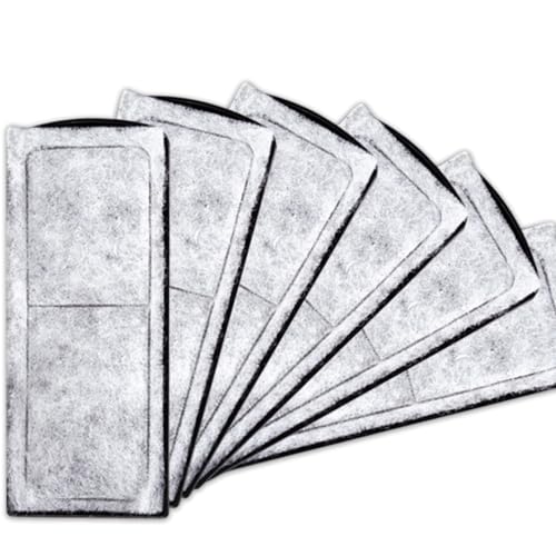 6 Stück Aquarium-Filterkartuschen, Aquarium-Filterkartusche, Wandmontage, Filterzubehör für Aquarien, Aktivkohlematerialien, Wasserreinigungszubehör von Crrynuo