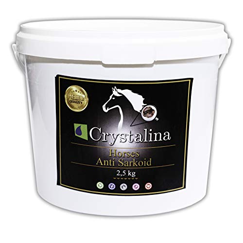 Crystalina Horses 2.5 kg - natürliches Ergänzungsfutter für Pferde, Von der Natur geschaffen (Crystalina Horses Anti Sarkoid 2,5 kg) von Crystalina