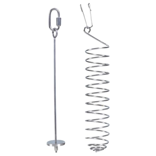 2pcs Vogelkäfig -Feeder Edelstahl Hanging Parrot Futterspielzeug mit Haken Antirust Ratten -Käfigzubehör Spaß Vogelfutterhäusch von Csafyrt