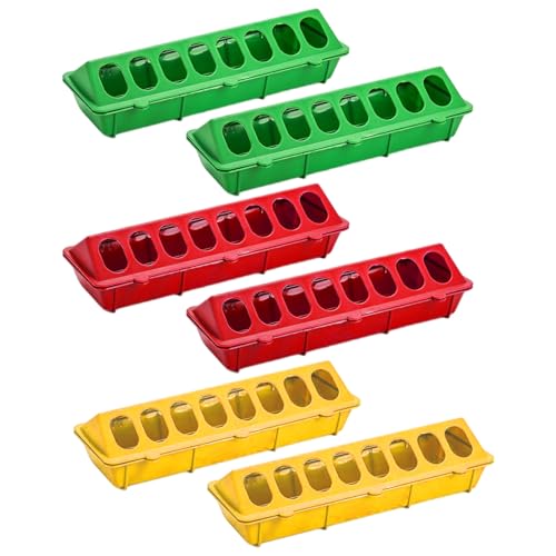 6pcs Baby Chick Feeder, 16 Löcher ohne Durcheinander kein Abfall -Plastik -Flip Top Chick Feeder zu reinigen Vogelwasserspender für Tauben, Wachteln, Entenvögel, Ente 6pcs Baby Chick Feeder, 16 Löcher ohne Durcheinander kein Abfall -Plastik -Flip Top Chick Feeder zu reinigen Vogelwasserspender für Tauben, Wachteln, Entenvögel, Ente von Csafyrt