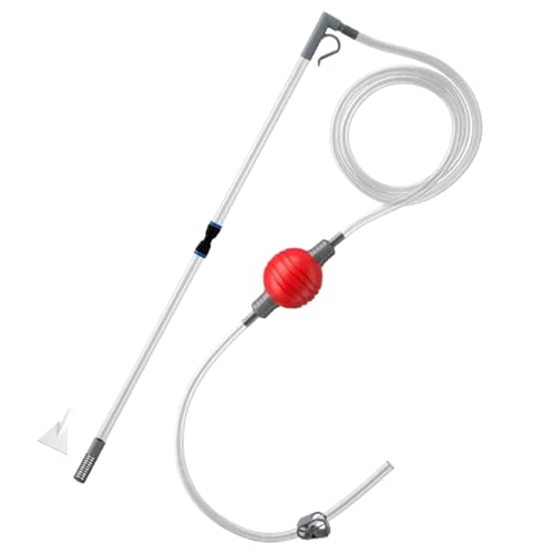 Aquarium Siphon Flexible Manual Manual Siphonpumpe Aquarium Vakuumkiesreiniger ideal zum Reinigen und Wechsel von Wasser in Minuten Fischtankzubehör von Csafyrt