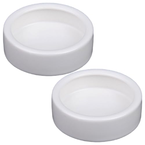 Csafyrt 2pcs Reptilienfuttergericht 2.8x0.8 Runde Anti-Eskapseln Keramik Reptilien Fütterungsschale Waschbar wiederverwendbares Gecko-Tank-Accessoires Csafyrt 2pcs Reptilienfuttergericht 2.8x0.8 Runde Anti-Eskapseln Keramik Reptilien Fütterungsschale Waschbar wiederverwendbares Gecko-Tank-Accessoires von Csafyrt