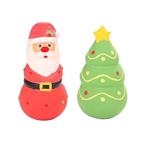 2pcs Weihnachten Quietschende Latex -Hundspielzeug 5,9 Zoll Interaktives Hund Spielzeug quietschende Hund Kauen Spielzeug Santa Weihnachtsbaum 2pcs Weihnachten Quietschende Latex -Hundspielzeug 5,9 Zoll Interaktives Hund Spielzeug quietschende Hund Kauen Spielzeug Santa Weihnachtsbaum von Csafyrt