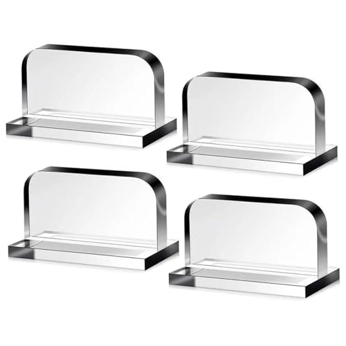 Csafyrt 4PCS Aquarium Deckelgriff, transparente Klebstoff -Fischtankdeckel, 1,4x1.4x2,4 Acrylaquariumglasoberteil von Csafyrt