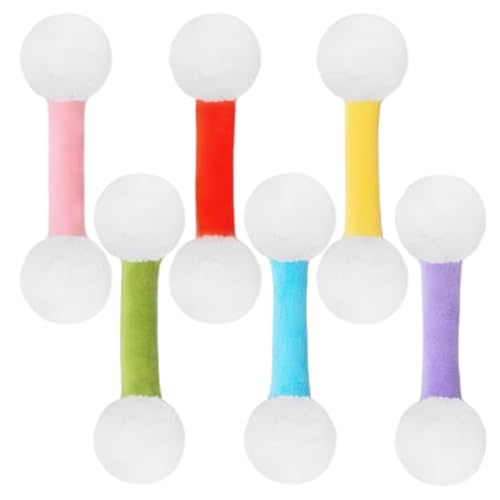 Csafyrt 6pcs cat Nip Toys Interaktives Bissfest weiche Safe Plüschkatze Zahnen Spielzeug für Haustiergeschenk von Csafyrt