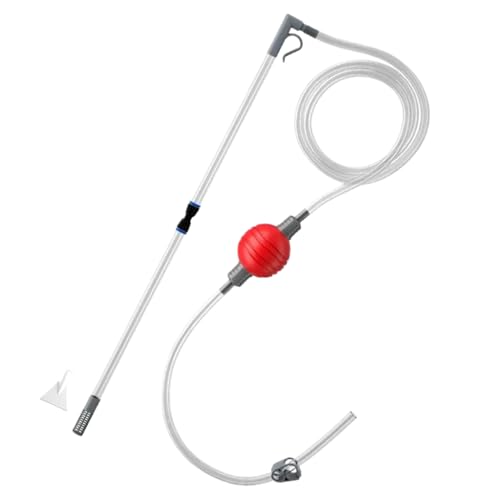 Csafyrt Aquarium Siphon, Flexible manuelle Siphonpumpe, Aquarium -Vakuum -Kiesreiniger ideal zum Reinigen und Wechsel von Wasser in Minuten, Fischtankzubehör von Csafyrt