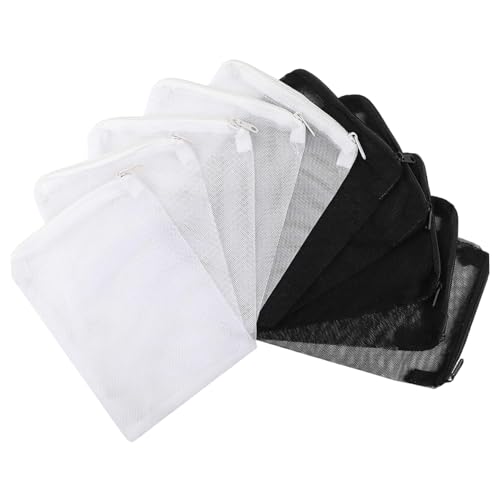 Csafyrt Aquariumfilterbeutel 10pcs 6x8in Corrosionssistentes Polyester Reißverschluss -Aquarium -Medienbeutel für aktivierte Carbon -Biosphären Keramikringe von Csafyrt