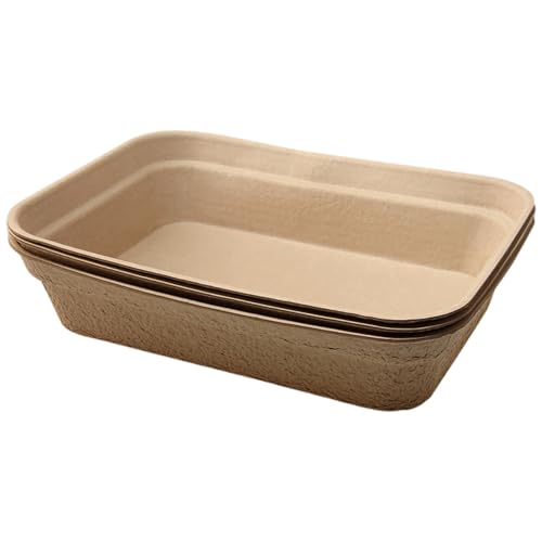 Csafyrt Einwegdrüsenkästen 3pcs Abbaubarer Papierzellstoffkatze Katzentoilette 18x13x4 Zoll und Lecksicher tragbarer Multilayer Csafyrt Einwegdrüsenkästen 3pcs Abbaubarer Papierzellstoffkatze Katzentoilette 18x13x4 Zoll und Lecksicher tragbarer Multilayer von Csafyrt