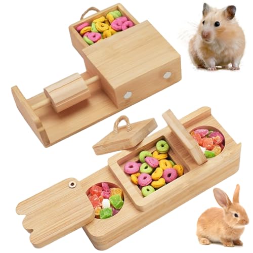 Csafyrt Hamsterspielzeug, hölzerne interaktive Meerschweinchen -Spielzeug Klein -Tier -Anreicherung Futterspiel für Meerschweinchen, Hamster, Ratte, Chinchilla, Igel Csafyrt Hamsterspielzeug, hölzerne interaktive Meerschweinchen -Spielzeug Klein -Tier -Anreicherung Futterspiel für Meerschweinchen, Hamster, Ratte, Chinchilla, Igel von Csafyrt