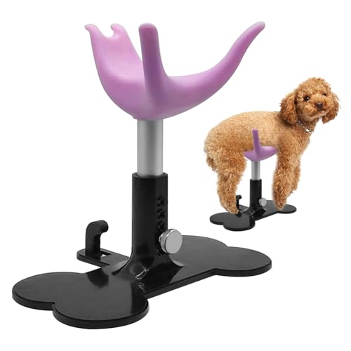 Csafyrt Hundepflegeständer 5.7-7.3 Einstellbarer Hundeständer für die Pflege hält Haustier zum Baden lila lila von Csafyrt