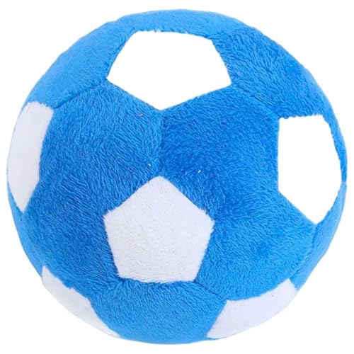 Csafyrt Hundespielzeugkugeln Zähne Reinigung Gummi Pflege weiche Plüsch Hunde Fußball 4, 7 Zoll Interaktives Spielzeug von Csafyrt