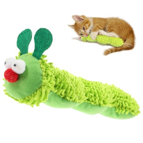 Csafyrt Interaktiver Katzenspielzeug niedliche Raupe -Form -Katze -Kauspielzeug mit Katzenminister -Stofftierkissen für Innenhüter und Kauen und Kauen Csafyrt Interaktiver Katzenspielzeug niedliche Raupe -Form -Katze -Kauspielzeug mit Katzenminister -Stofftierkissen für Innenhüter und Kauen und Kauen von Csafyrt