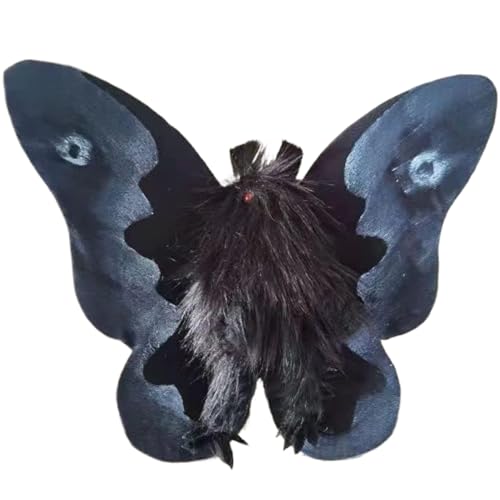 Csafyrt Mothman Plüsch, Mottenplüschpuppe mit leuchtendem Auge, gruseliges Motten -Stofftier, Goth für Halloween, KTV, Spukhaus Gothic Liebhaber Csafyrt Mothman Plüsch, Mottenplüschpuppe mit leuchtendem Auge, gruseliges Motten -Stofftier, Goth für Halloween, KTV, Spukhaus Gothic Liebhaber von Csafyrt