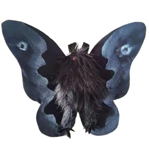 Csafyrt Mothman Plüsch, Mottenplüschpuppe mit leuchtendem Auge, gruseliges Motten -Stofftier, Goth für Halloween, KTV, Spukhaus Gothic Liebhaber Csafyrt Mothman Plüsch, Mottenplüschpuppe mit leuchtendem Auge, gruseliges Motten -Stofftier, Goth für Halloween, KTV, Spukhaus Gothic Liebhaber von Csafyrt