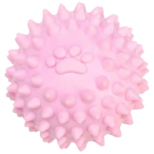 Csafyrt Spiky Dog Ball 2,4 -Zoll -Quietschbällchen für Hunde Interaktive Hundespielzeugbälle unzerstörbarer Gummihund -Kauen -Spielzeug für das Zahnen Training von Csafyrt
