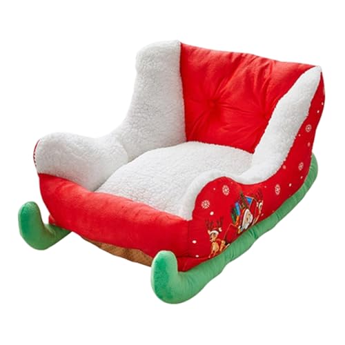 Csafyrt Weihnachtshundbett 23.6x15x11 Weihnachten Schlittenplüsch Katze Bett Santa Haustier Festliches Nest Csafyrt Weihnachtshundbett 23.6x15x11 Weihnachten Schlittenplüsch Katze Bett Santa Haustier Festliches Nest von Csafyrt