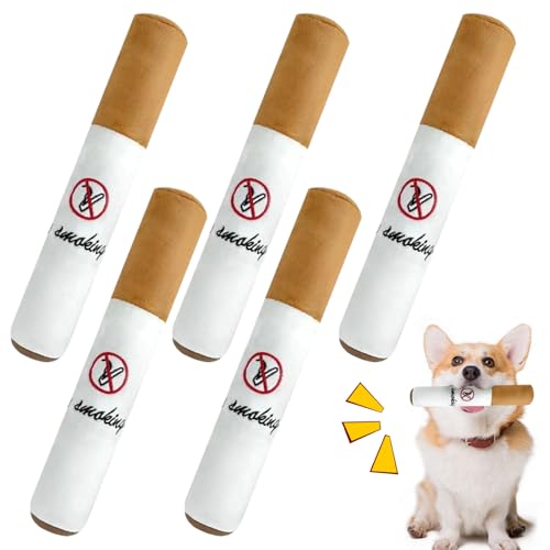 Csafyrt Zigarettenhundspielzeug 5pcs 12x2x2in realistisch lustige, quietschende Zigarrenhundspielzeug Plüsch gefüllt für Kauen, Zahnen, Training, Training Csafyrt Zigarettenhundspielzeug 5pcs 12x2x2in realistisch lustige, quietschende Zigarrenhundspielzeug Plüsch gefüllt für Kauen, Zahnen, Training, Training von Csafyrt