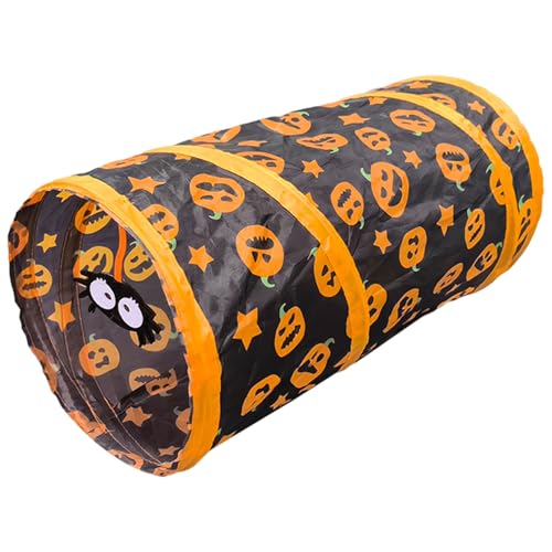 Halloween Cat Tunnel Faltbare Kürbis -Katzen -Tunnel Interactive Kätzchenspielzeug für Halloween Home Halloween Cat Tunnel Faltbare Kürbis -Katzen -Tunnel Interactive Kätzchenspielzeug für Halloween Home von Csafyrt