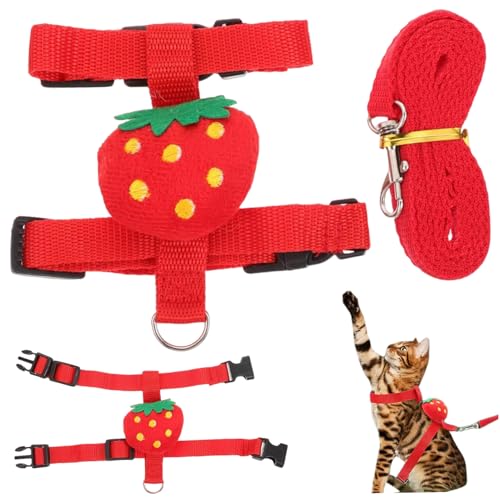 Hasenkabelbaum und Leine weiche Polyester Verstellbare Kaninchenkatze Hundekabelbaum und Leine für kleine Haustiere im Freien Spaziergänge Abenteuer von Csafyrt