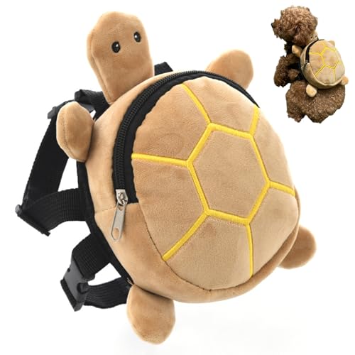 Hunde -Rucksackgurt süße Cartoonschildkrötenform atmungsableer Hunde Wanderwanderung Rucksack Reißverschluss 8x7in Hellgelb Hunde -Rucksackgurt süße Cartoonschildkrötenform atmungsableer Hunde Wanderwanderung Rucksack Reißverschluss 8x7in Hellgelb von Csafyrt