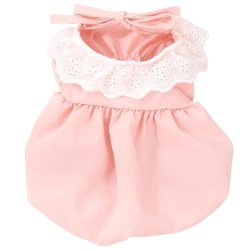 Hundekleid süße weiche Polyester ärmellose Hunderock mit Spitzenkragen atmungsaktiv bequemer Prinzessinkleid für Innenhüter von Csafyrt