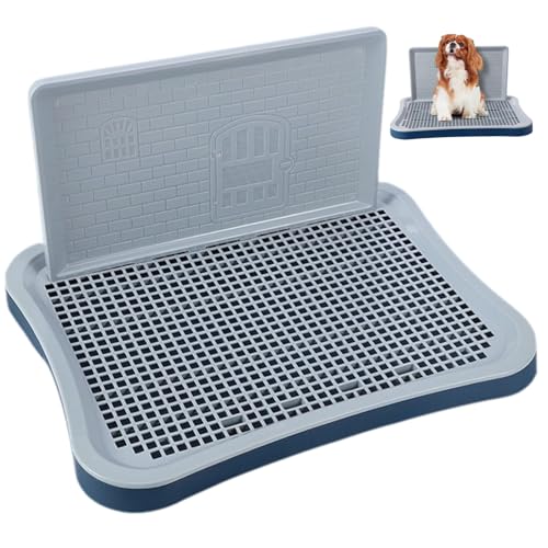 Hundetöpfchenschale Abnehmbare Mesh Hundedrüsenbox mit Wandsäule Nicht rutscher tragbarer Innenhund-Töpfchen-Trainingspiegelhalter Hundetöpfchenschale Abnehmbare Mesh Hundedrüsenbox mit Wandsäule Nicht rutscher tragbarer Innenhund-Töpfchen-Trainingspiegelhalter von Csafyrt
