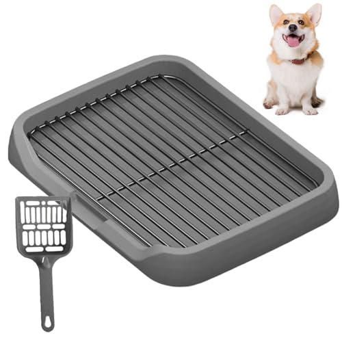 Csafyrt Innenhund Töpfchen wiederverwendbar waschbarer Peepolster 18x3x2 Zoll robuster Plastik & Metallhund Toilette Innenräume von Csafyrt