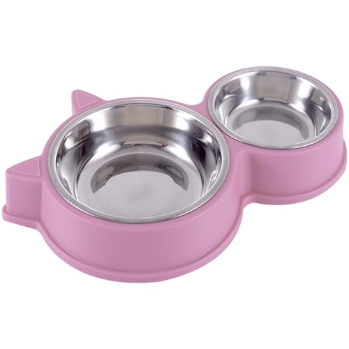 Katzenfutter und Wasserschüssel Set abnehmbar doppelte Edelstahl Katzenschalen Süßes Hundefuttergerichte mit Nicht -Slip -Basis Katzenfutter und Wasserschüssel Set abnehmbar doppelte Edelstahl Katzenschalen Süßes Hundefuttergerichte mit Nicht -Slip -Basis von Csafyrt