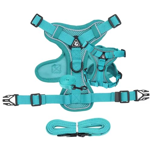 Katzenkabelbaum und Leinen -Set Escape Flyt Proof Sorbleable Atmable Weiches Hundekabelbaum und Leinen -Set mit reflektierenden Streifen für den Outdoor von Csafyrt