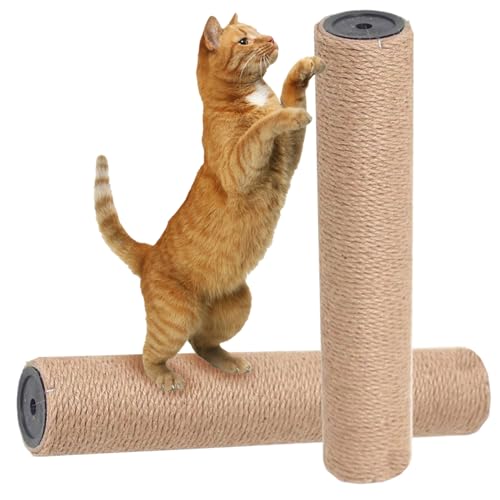 Csafyrt Katzenkratzen nach dem Austausch 2pcs Jute Kratzer nach dem Ersatz DIY -Katzenbäumen und Türme Möbelschutzposten 2.4x15,8 Zoll von Csafyrt