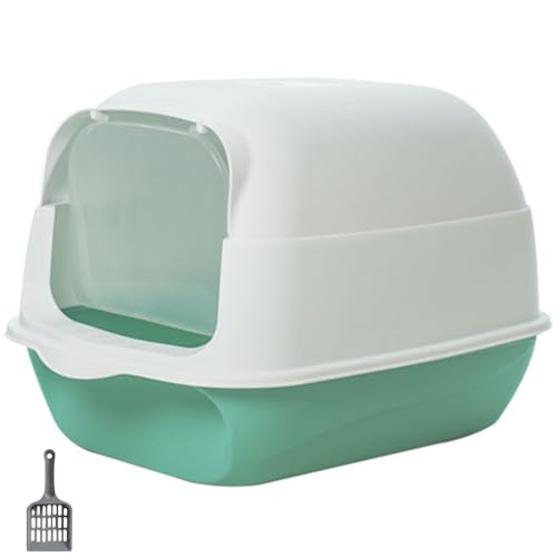 Katzenstreubox -Gehäuse Kapuzenkatze Katzentoilette Großer bedeckter Katzenratstrauder mit abnehmbarem Deckel & Müll geschauft Antispritzer bedeckter Katzen -Toilette Grün grün Katzenstreubox -Gehäuse Kapuzenkatze Katzentoilette Großer bedeckter Katzenratstrauder mit abnehmbarem Deckel & Müll geschauft Antispritzer bedeckter Katzen -Toilette Grün grün von Csafyrt